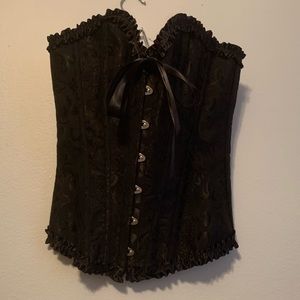 Black Lace Up Corset